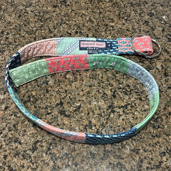 Vineyard Vines Multicolor Patchwork Belt - Picture 1 of 2